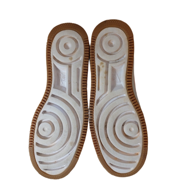 Nike Air Force 1 Sage Low Top Coral Stardust Pink Suede Platform Nike Sneaker 8 - Picture 10 of 12